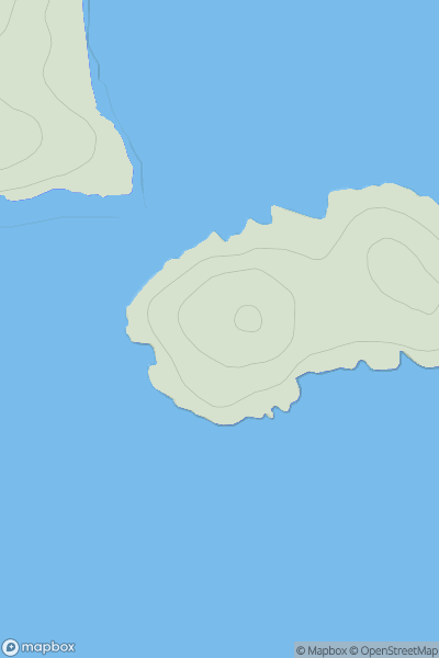 Thumbnail image for Orasaigh [Barra to Barra Head] showing contour plot for surrounding peak